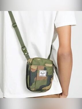 Herschel Camo Green Crossbody Shoulder Bag
